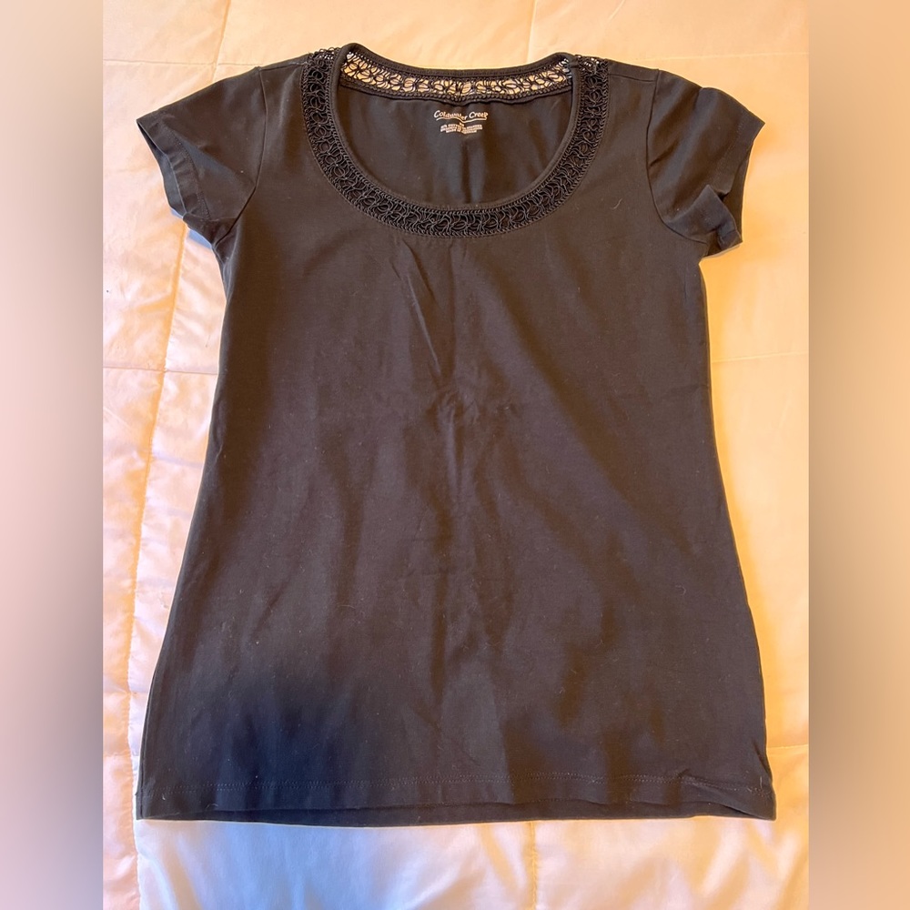 Women’s Coldwater Creek Black Short Sleeve tee